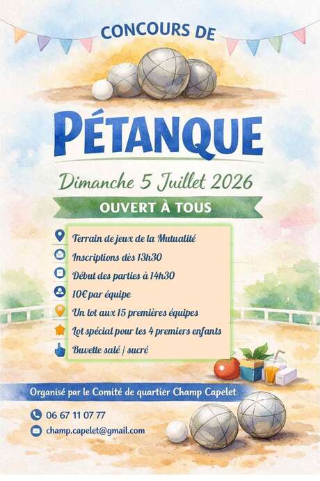 Concours de pétanque