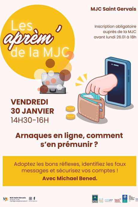 Afternoons at the MJC - Online scams: how to protect yourself?