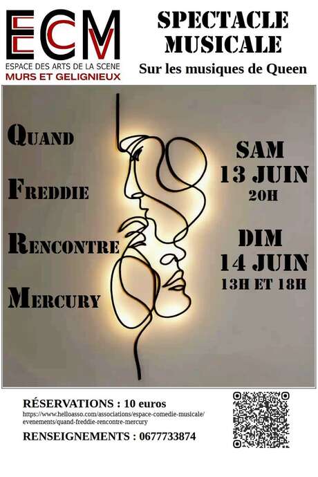 Spectacle musical "Quand Freddie rencontre Mercury"