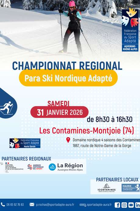 Championnat régional de para ski nordique adapté