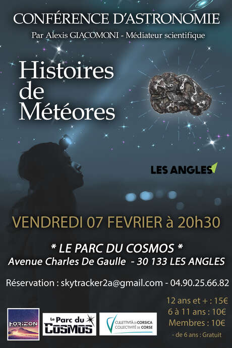 Conférence "Histoires de météores - Les roches de l'espace"