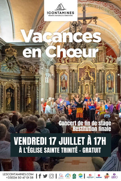 Concert de chant choral avec les choristes de Vacances en Choeur