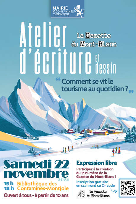 Atelier d’écriture et dessin avec le journal La Gazette du Mont-Blanc