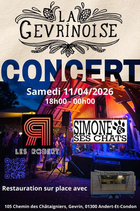 Soirée concert rock à La Gevrinoise