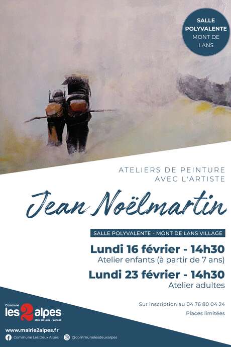 Atelier de peinture enfants - avec l'artiste Jean Noëlmartin