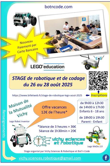 Stages robotique et programmation
