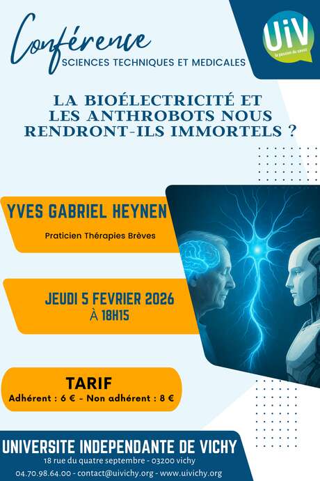 Conférence "La bioélectricité et les anthrobots nous rendront ils immortels ?"