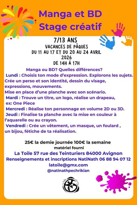 Stage créatif jeune public - Manga et BD