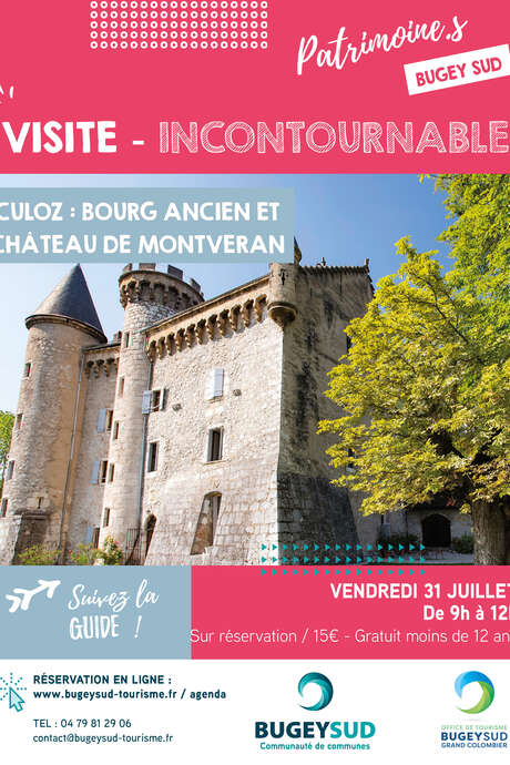 Visite guidée du bourg ancien de Culoz et du château de Montveran