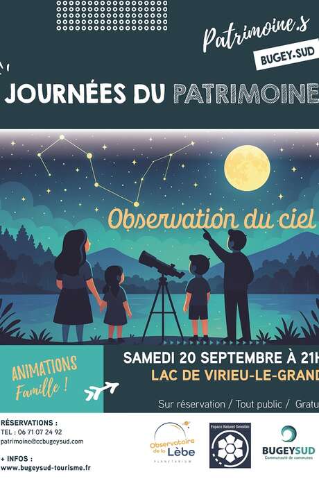 Observation du ciel au lac de Virieu-le-Grand
