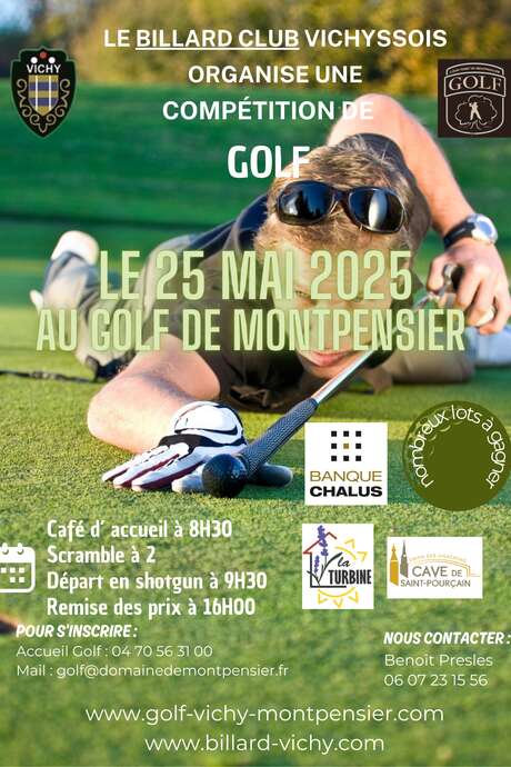 Compétition de Golf : Prix du Billard Club Vichyssois