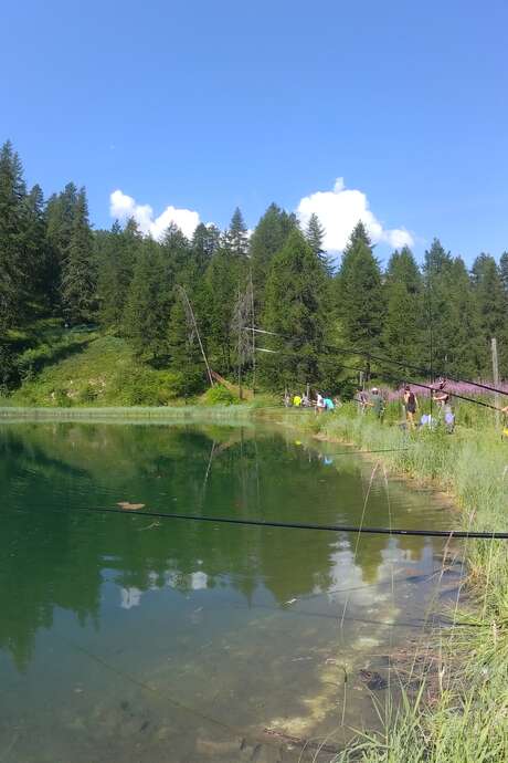 Concours de pêche lac des Hermes