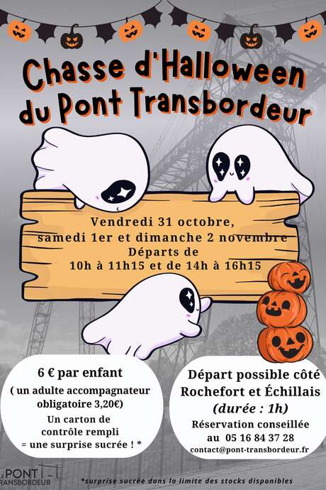 Halloween hunt at the Transbordeur bridge