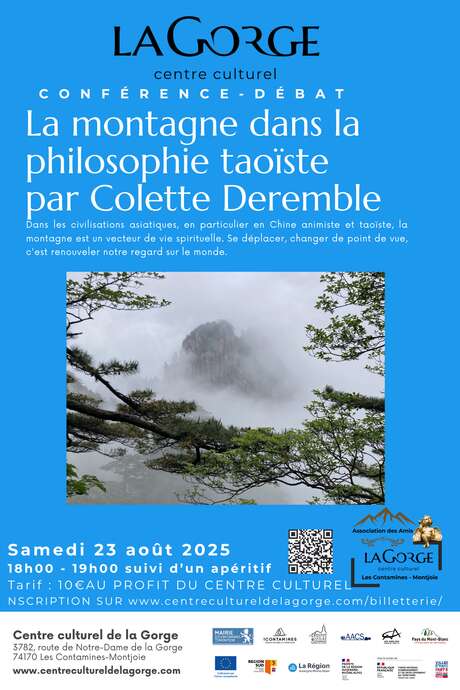 Conférence "La montagne vue par les taoïstes" au Centre Culturel de la Gorge
