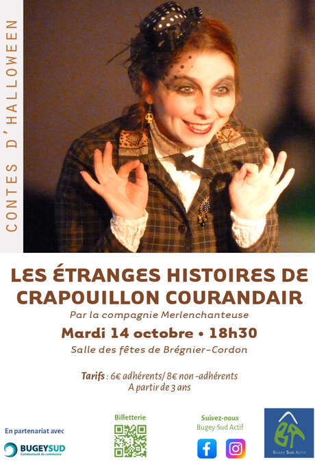 Contes d'Halloween "Les étranges histoires de Crapouillon Courandair"par la compagnie Merlenchanteuse