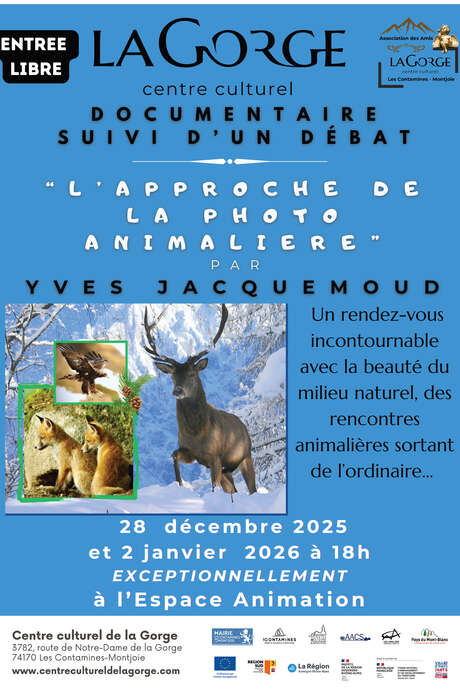 Documentaire débat "L'approche de la photo animalière" par Yves Jacquemoud