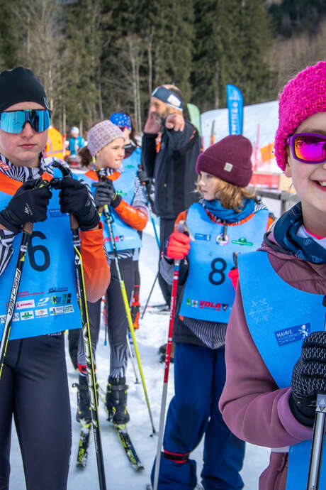 La classic'74 : course de ski de fond classique organisée par Haute Savoie Nordic