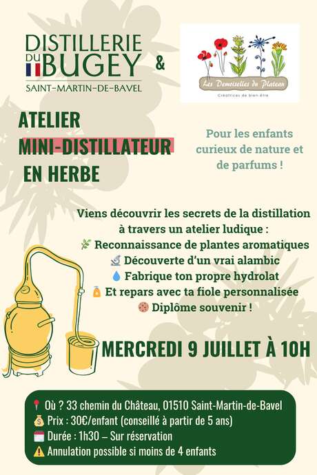Atelier mini-distillateur en herbe