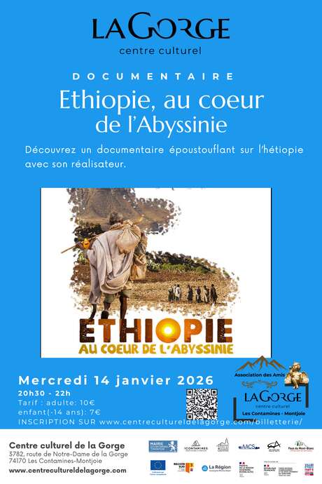 Documentaire "Ethiopie, au cœur de l'Abyssinie" au Centre Culturel de la Gorge