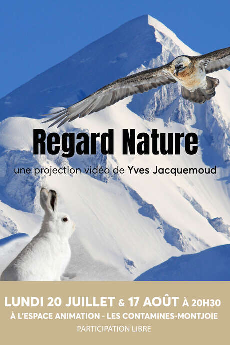 Projection du film "Regard Nature" de Yves Jacquemoud