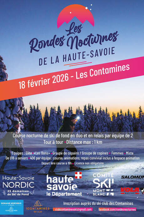 "Ronde Nocturne de la Haute-Savoie" au Domaine Nordique 4 Saisons