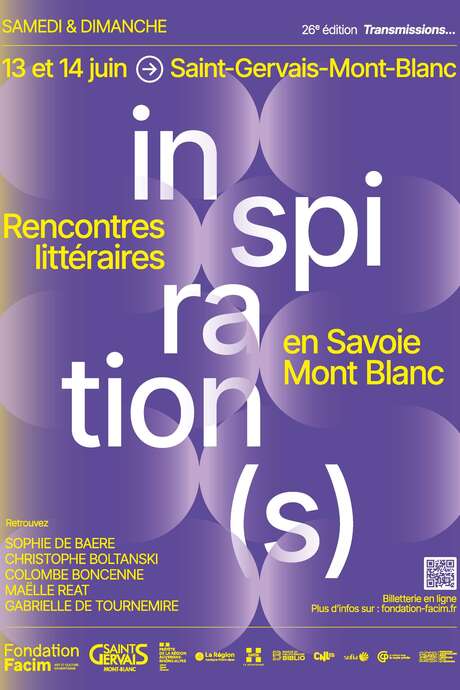 Rencontres littéraires en Savoie Mont Blanc 2026