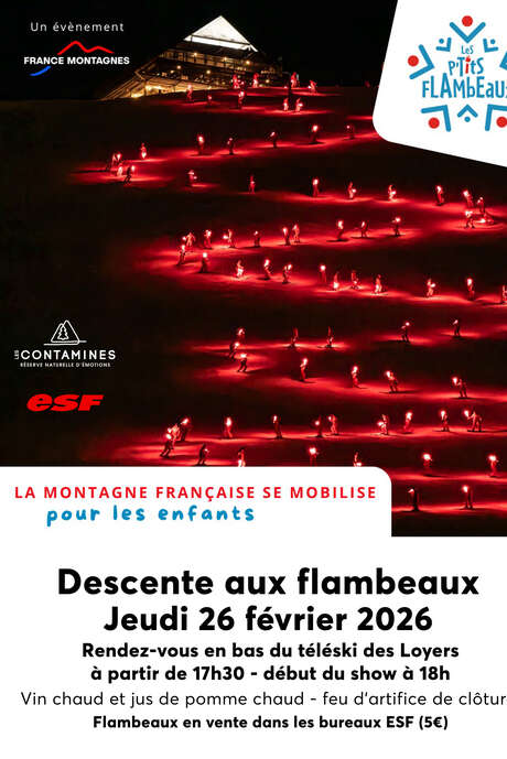 Les p'tits Flambeaux : descente aux flambeaux solidaire