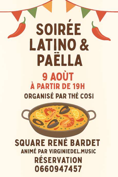 Soirée paella latino