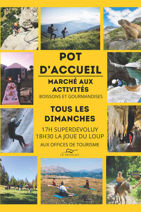 Pot d'accueil - marché aux activités