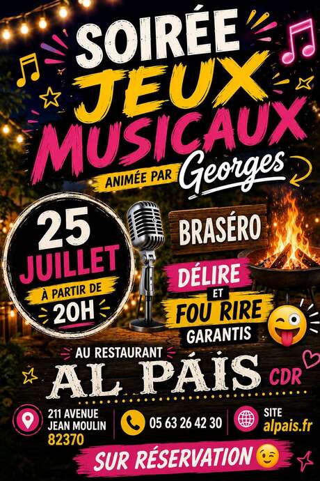 Soirée jeux musicaux