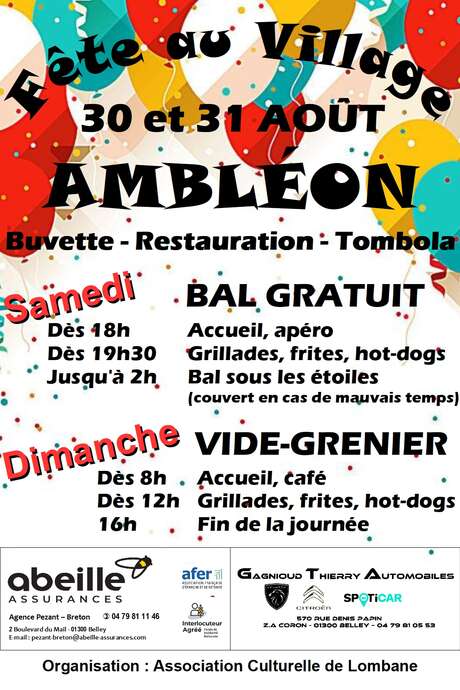 Fête du village d'Ambléon