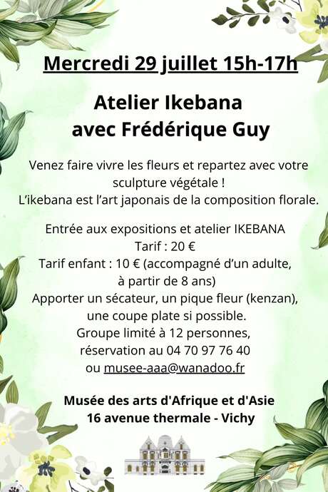 Atelier Ikebana avec Frédérique Guy