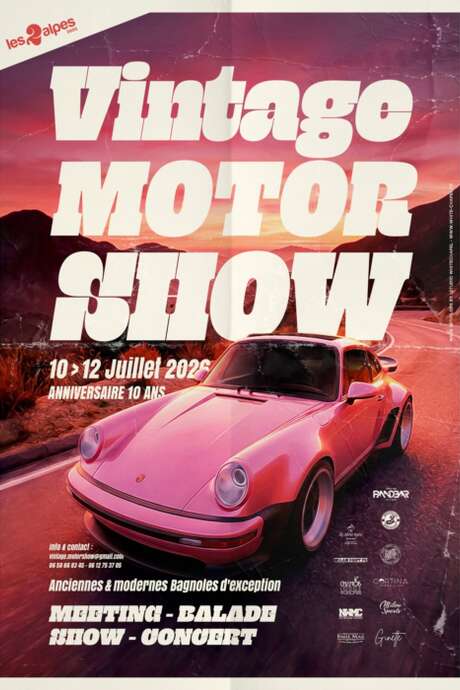 Vintage Motor Show: 10 anni di passione per le auto alle Deux Alpes