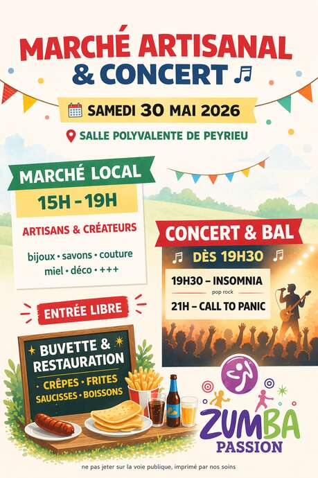 Marché artisanal et concert plein air