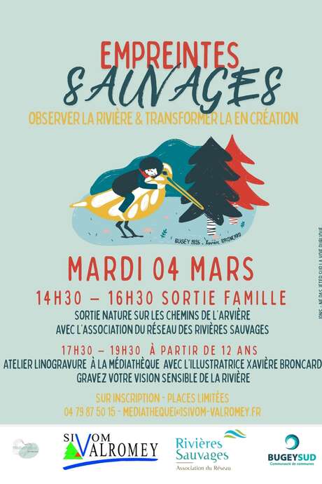 Activité : Empreintes Sauvages, observer la rivière et transformer la  en création