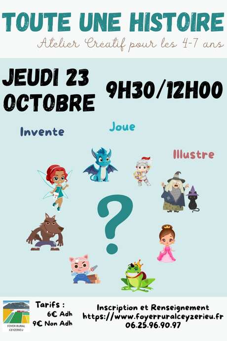 "Toute une histoire" - Atelier créatif pour les 4-7 ans