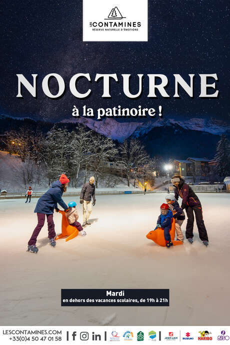 Nocturne en musique à la patinoire !