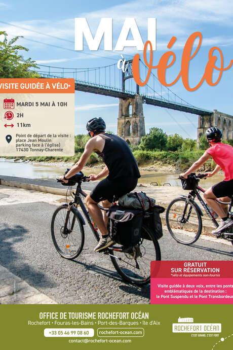 Mai à vélo - D'un pont à l'autre, au fil de la Charente à vélo