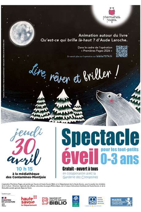 Spectacle éveil pour les enfants "Lire, rêver et briller !"