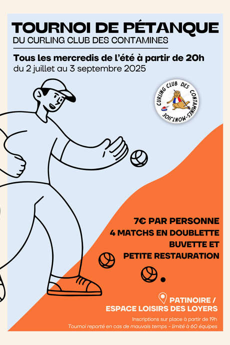 Tournoi de pétanque en doublette