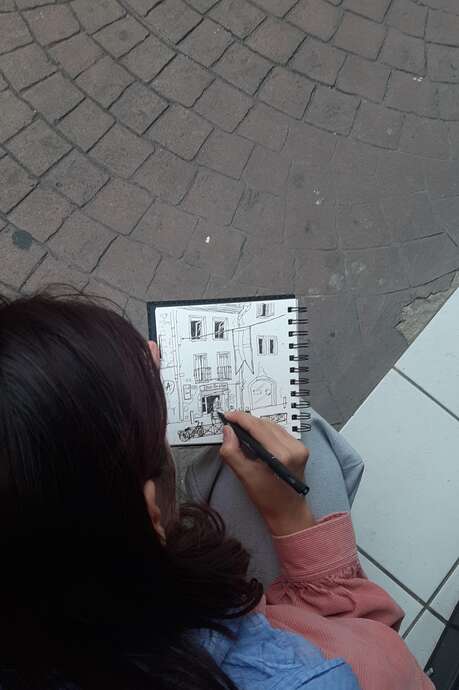 Atelier carnet de voyage avec Sue