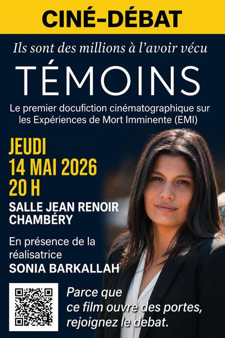 Ciné-débat sur les EMI avec le film TEMOINS en présence de la réalisatrice Sonia Barkallah