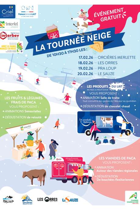 La tournée neige à Orcières !