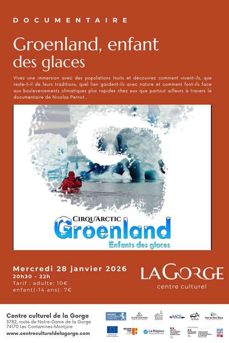 Documentaire "Groenland, enfants des glaces" au Centre Culturel de la Gorge