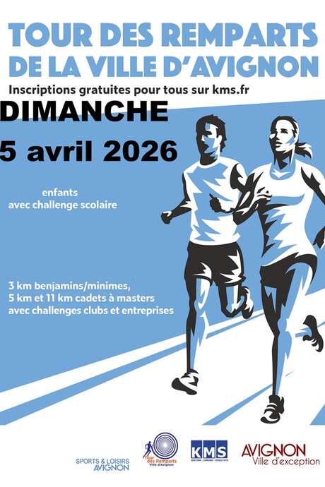 Tour des remparts de la ville d'Avignon