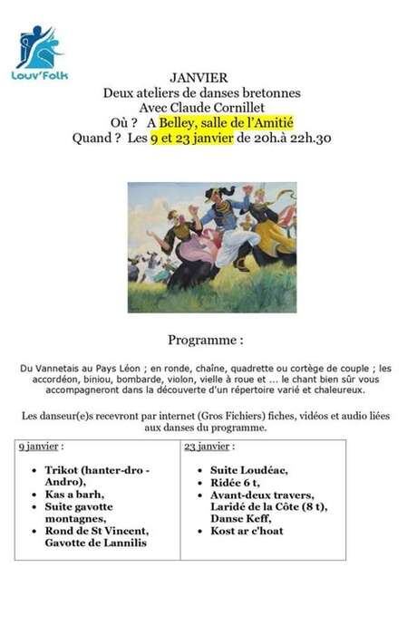 Atelier de danses de bal folk par Louv'Folk