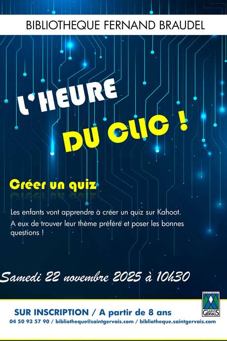 L'Heure du clic - créer un quiz L'Heure du clic - créer un quiz