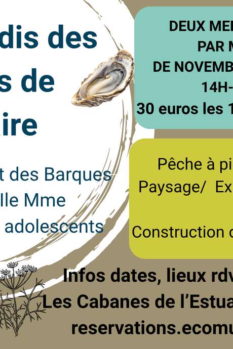 Wednesdays at the ‘Cabanes de l'Estuaire’