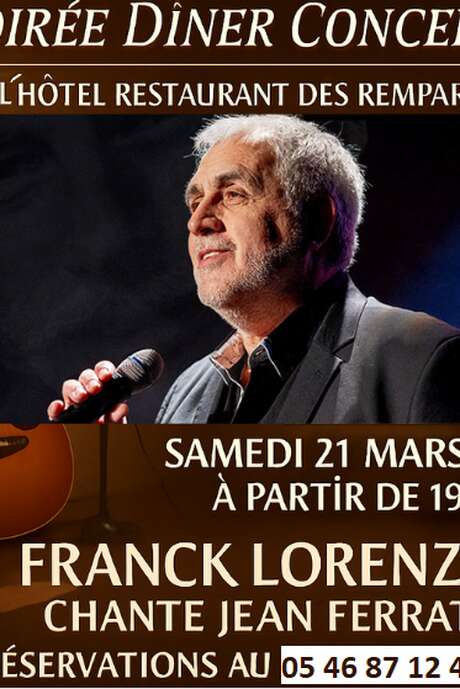 Spezielles Jean-FERRAT-Konzert mit Abendessen und Franck LORENZO