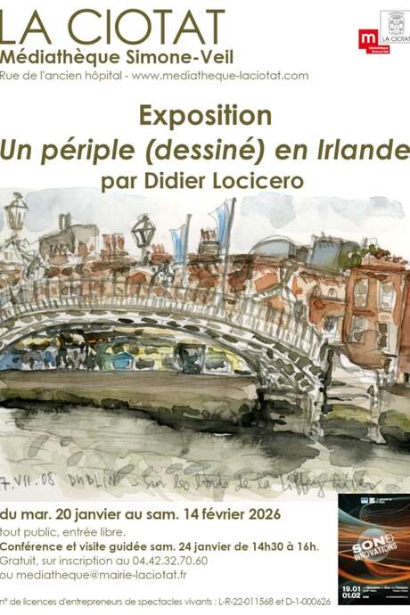 Mostra Un viaggio (disegnato) in Irlanda di Didier Locicero
